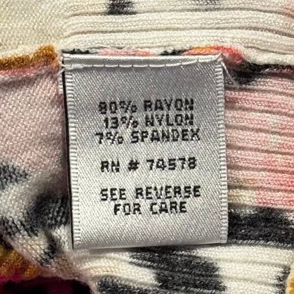 Vintage Cache Cardigan Floral Animal Y2K Mob Wife Maximalist Statement Medium - Picture 4 of 8